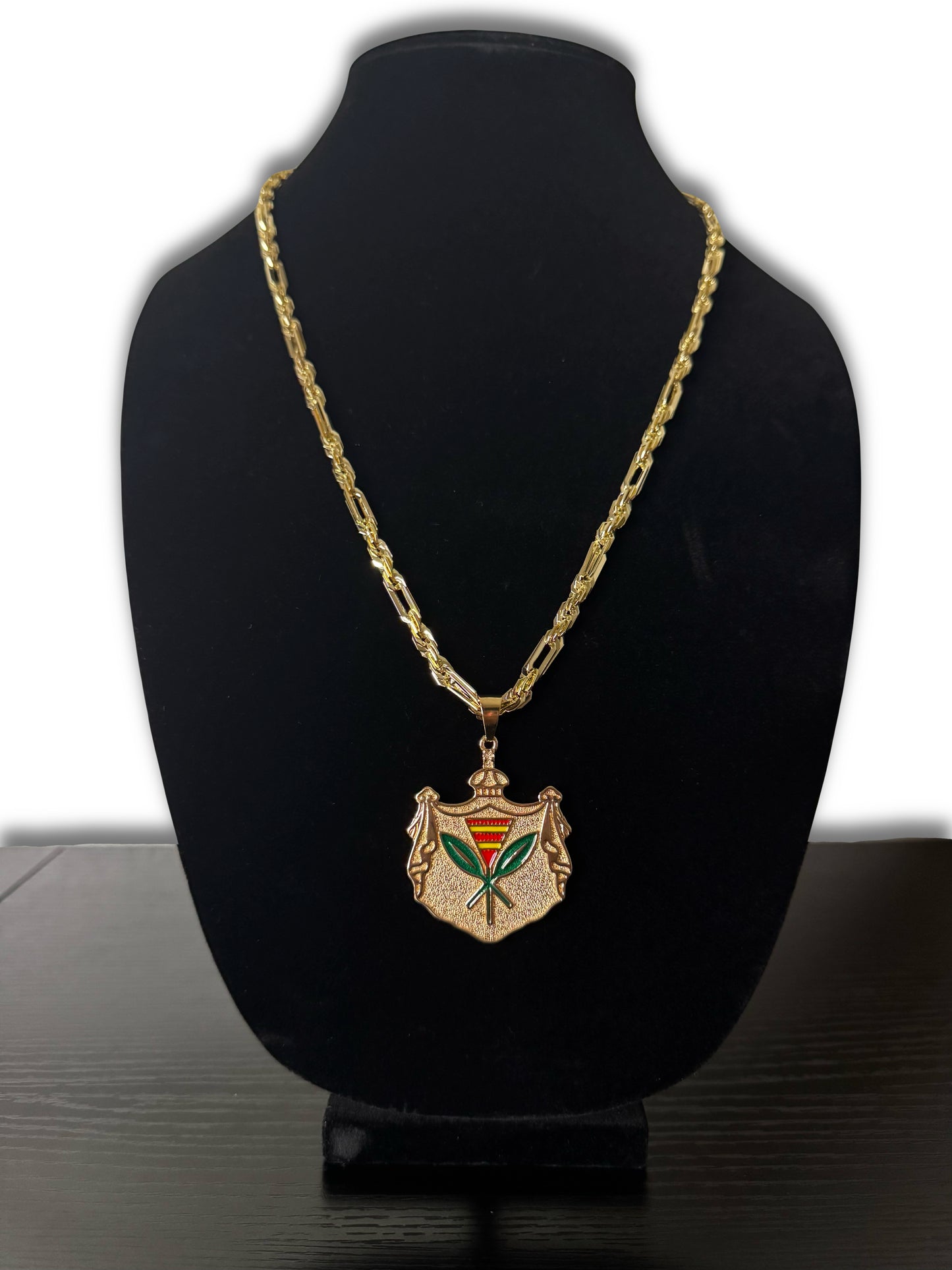 4mm Milano Rope Chain With Kanaka Maoli Pendent