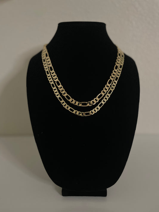 |Limited Deal| 7mm Figaro 14k Gold Filled Chain